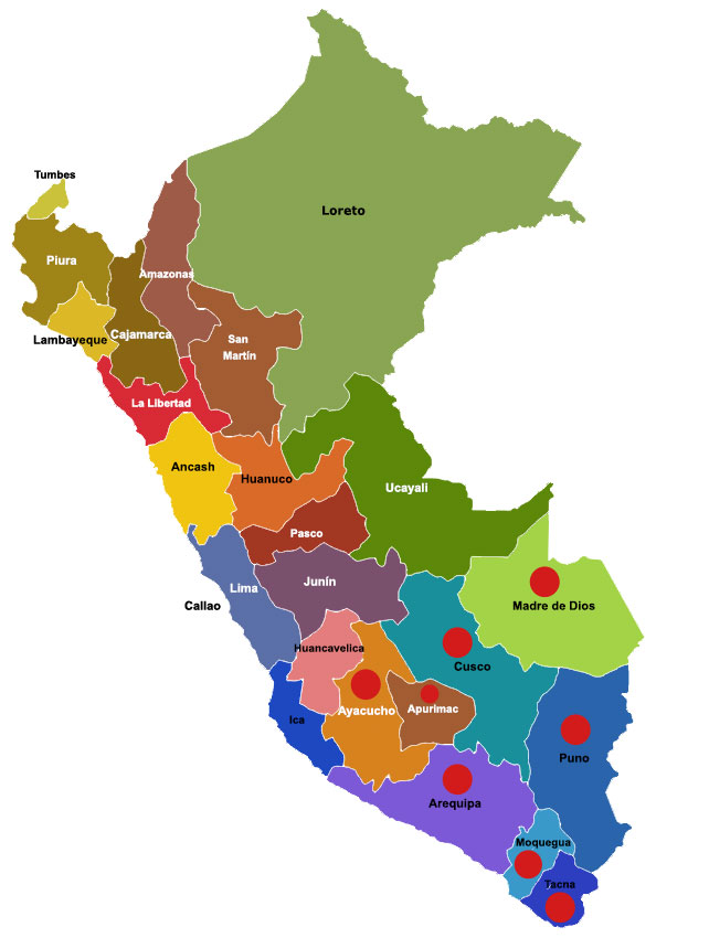 Mapa de Perú